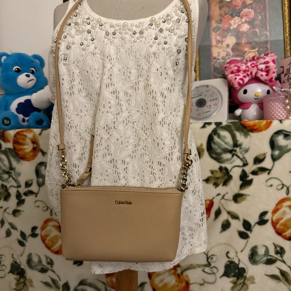 Tan crossbody bag
